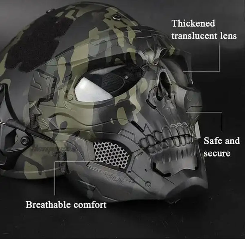 Skull Motorcycle  Helmet Insert